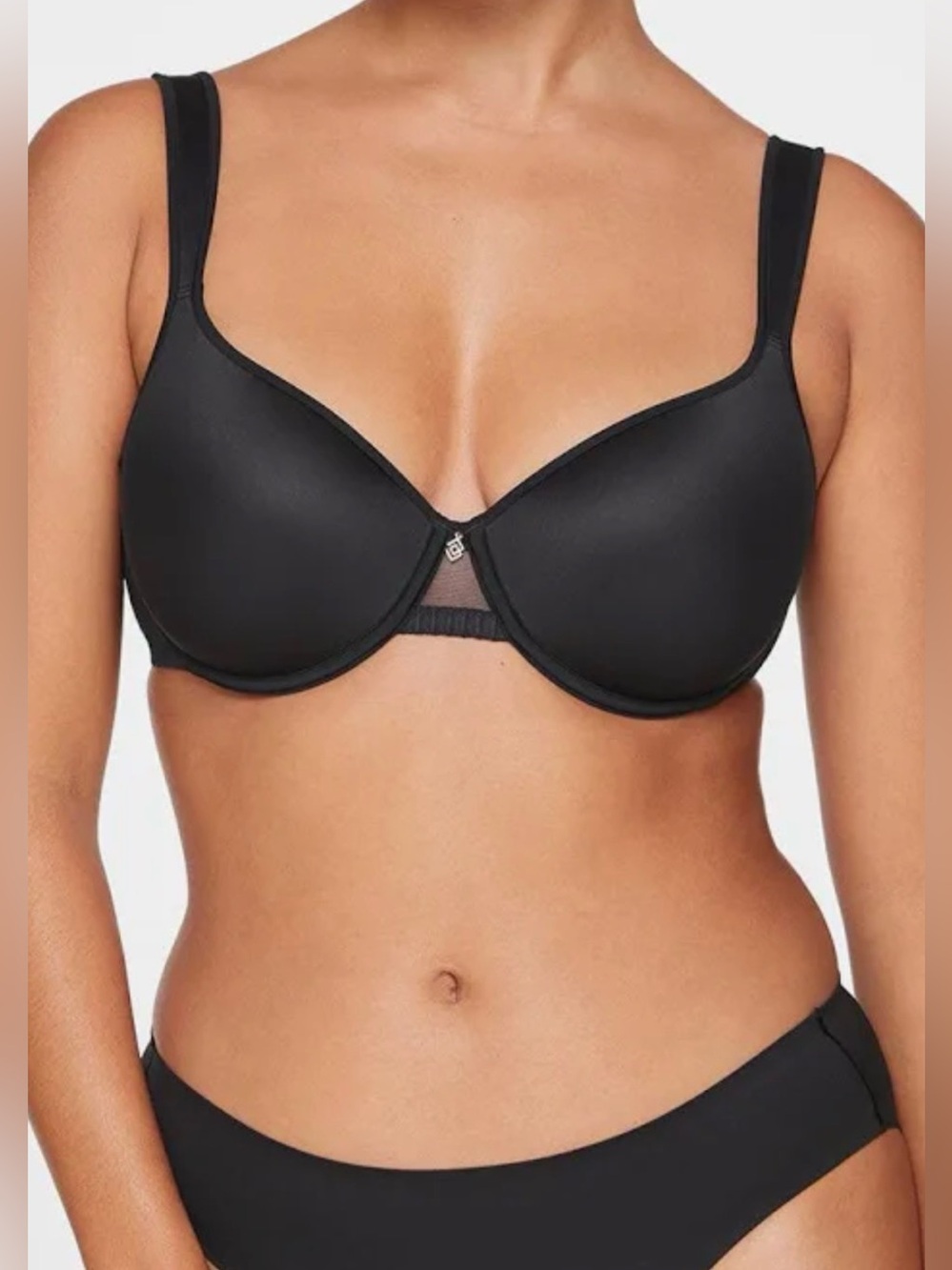 ThirdLove 24/7 Perfect Full Coverage Underwire Bra Black Comfy Size 44E